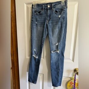 Aero High Rise Jegging Women’s Size 2 Short Blue